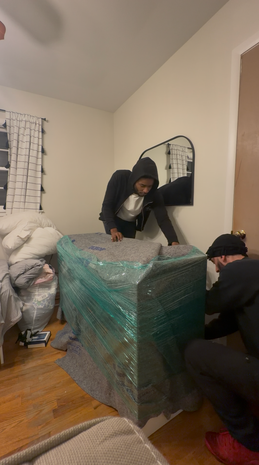 Wrapped Furniture Moving